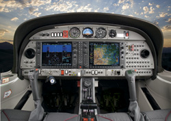 DA42 IFR Garmin 1000 cockpit Cannes Aviation